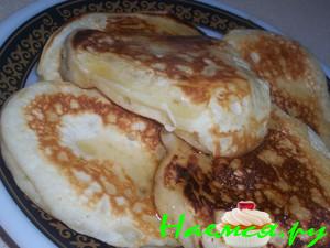 Оладьи пушистенькие на кефирчике