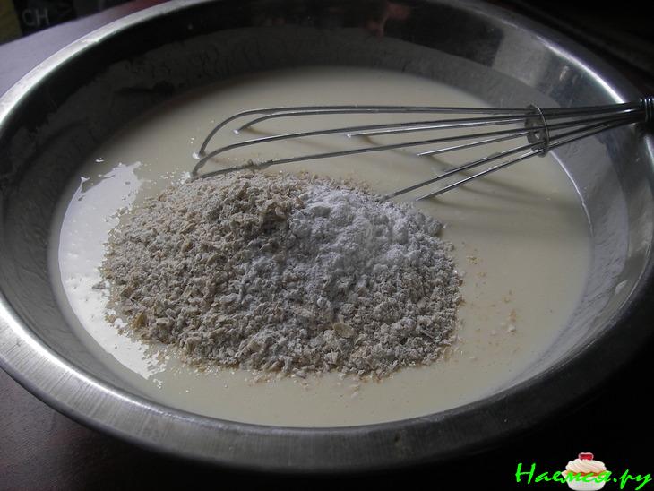 Овсяные оладьи с хурмой Овсяные оладьи с хурмой