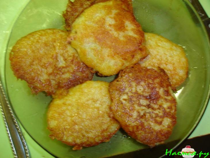 Картофельные блины с мясом