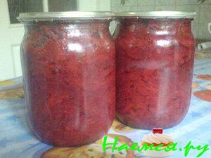 Салат с помидорами, свеклой и морковкой Салат с помидорами, свеклой и морковкой