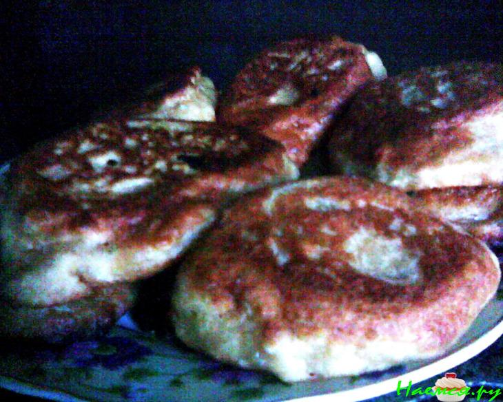 Постные яблочные оладьи