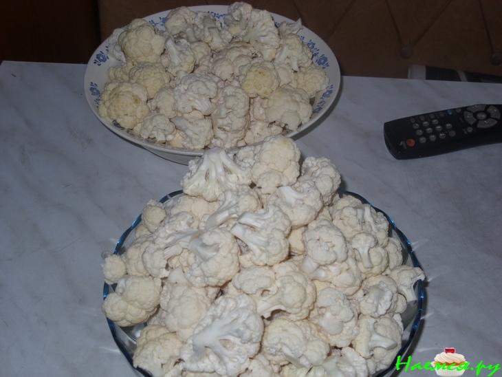 Маринованная цветная капуста (мой вариант консервации)
