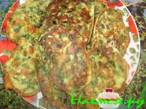 Оладушки из зеленого лука