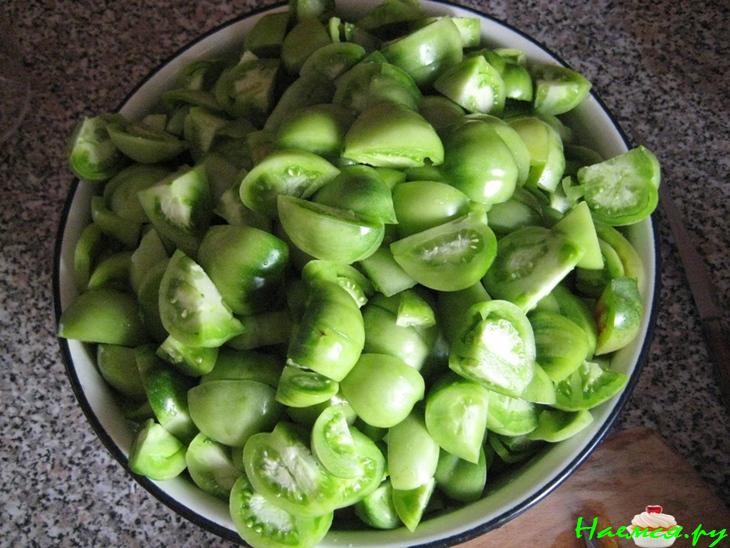 Готовимся к зиме. Салат из зеленых помидор