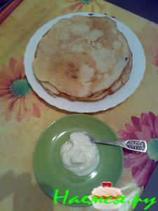 Творожные толстые блины