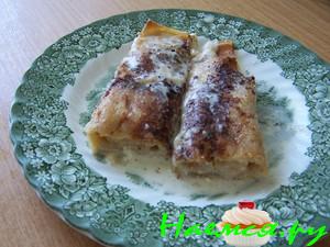 Блинчики, фаршированные творогом 