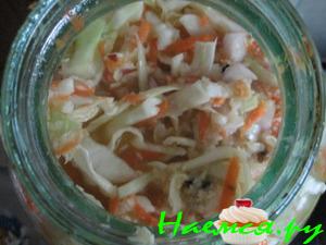 Капуста с хреном маринованная за 3 часа 