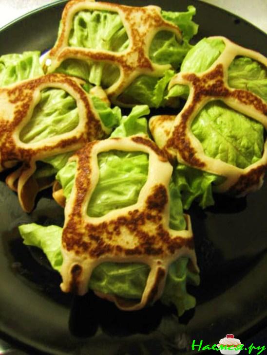 Блинная закуска "Сеточка" Блинная закуска "Сеточка"