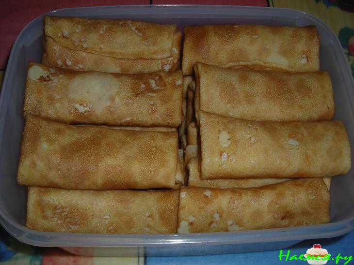 Блинчики с начинкой из капусты и яиц