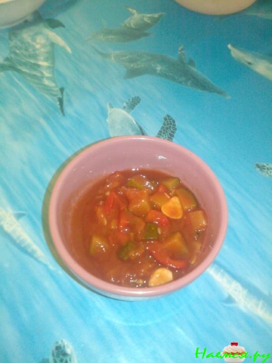 Кабачковый салат с перцем на зиму (возможно вариант) Кабачковый салат с перцем на зиму (возможно вариант)