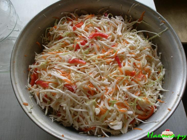Капустный салат на зиму Капустный салат на зиму