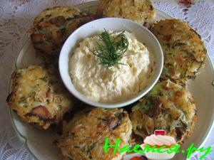 Вермешелево-грибные оладушки