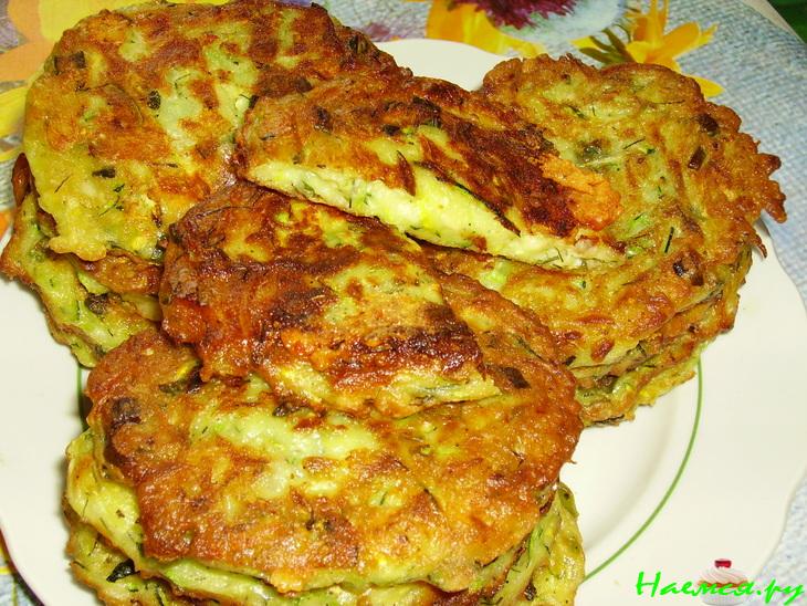 Оладьи кабачковые с сыром