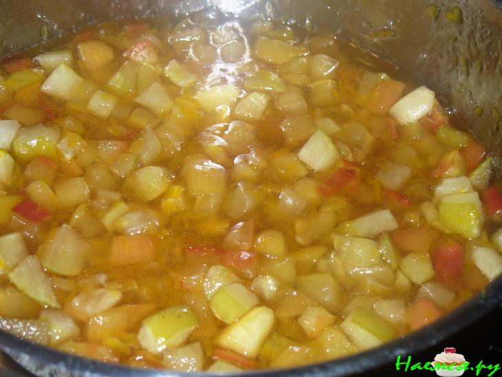 Конфитюр " Запах лета" из яблок и апельсина