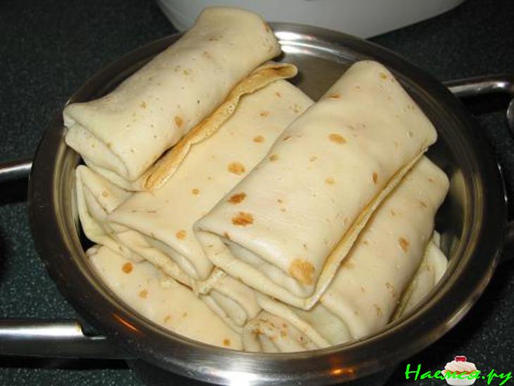 Блинчики с мясом и рисом