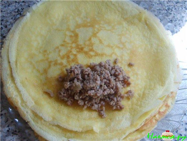 Блинчики с мясом Блинчики с мясом