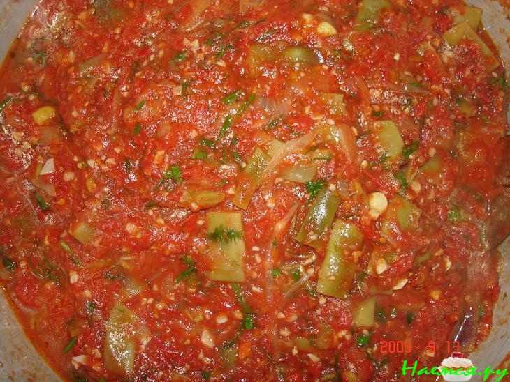 Стручковая фасоль в томате