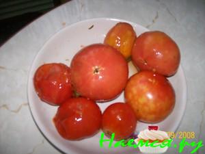 Помидоры соленые разные: зеленые, бурые, красные