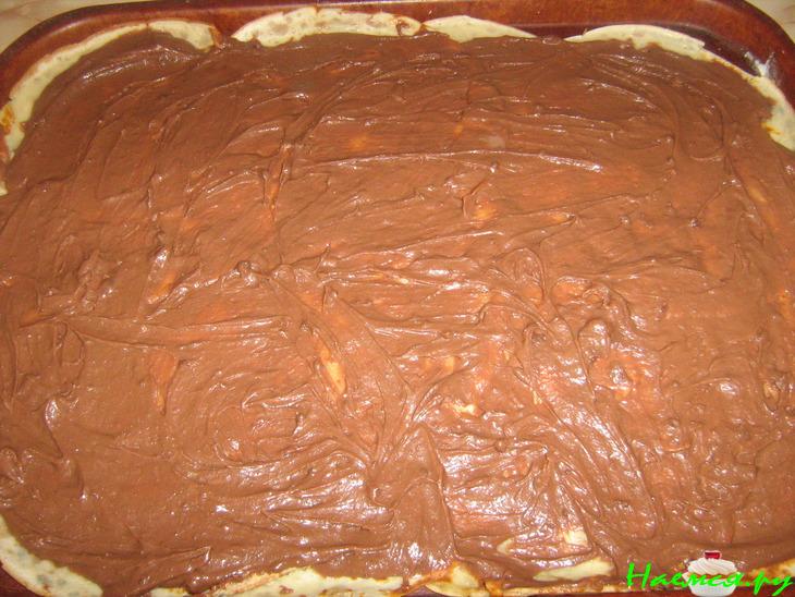 Блинчатый рулет шоколадный