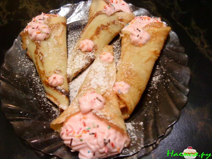 Трубочки со сливками