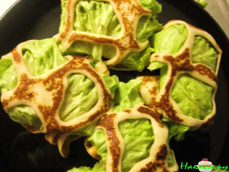 Блинная закуска "Сеточка" Блинная закуска "Сеточка"