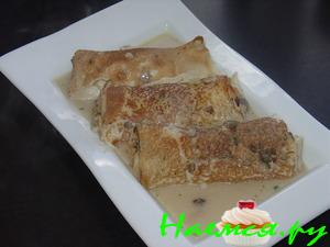 Фаршированныe блинчики в шампиньоновом супчике Фаршированныe блинчики в шампиньоновом супчике