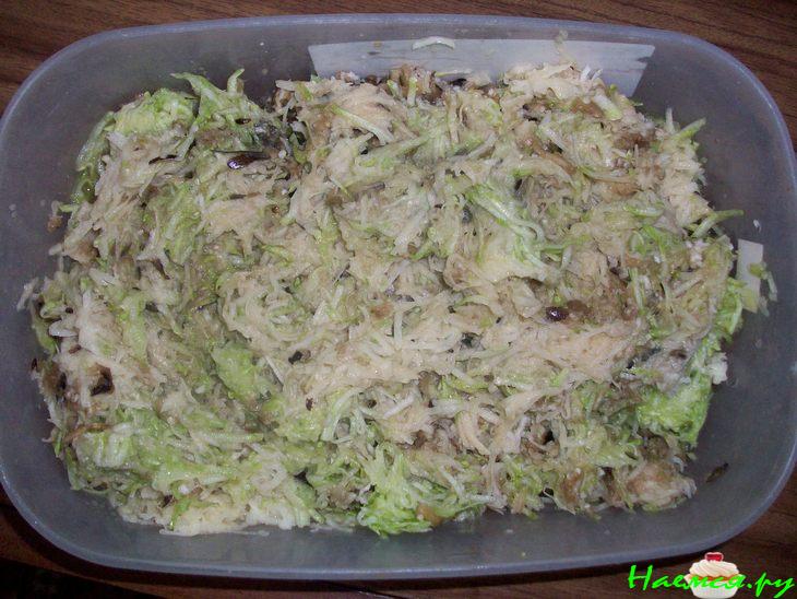 Оладушки овощные с кукурузной мукой