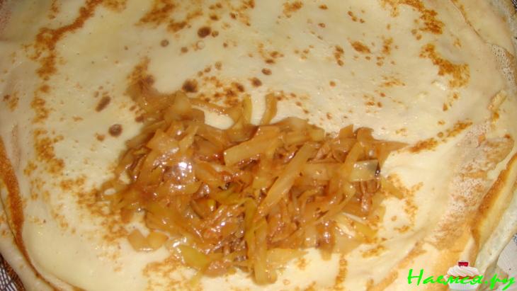 Блинчики с капустой Блинчики с капустой
