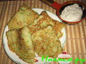 Блины "Нежные" с цуккини