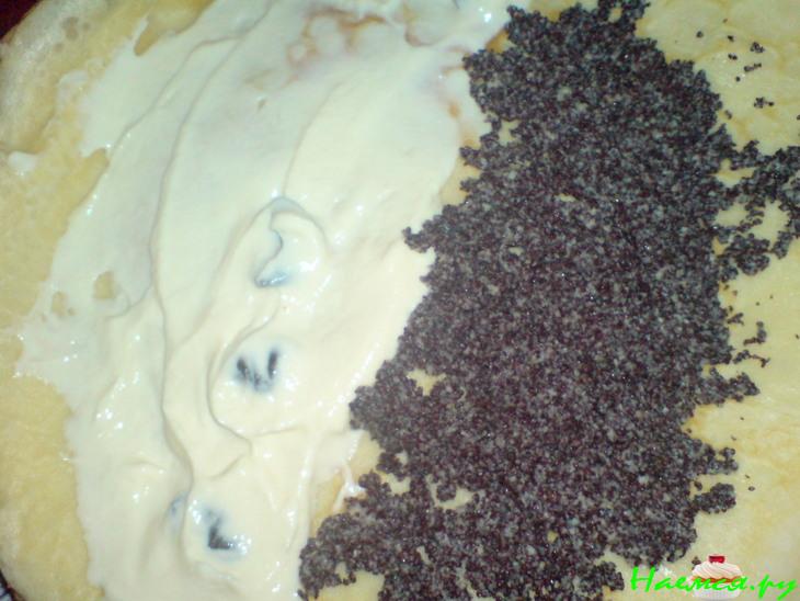 Налистники с творогом, маком и сушеной вишней