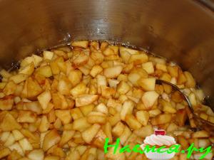 Заготовка из яблок для пирога