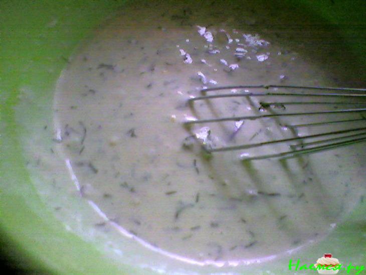 Блинные лепешки с луком и зеленью