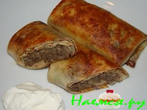 Блинчики с печенкой&nbsp; 