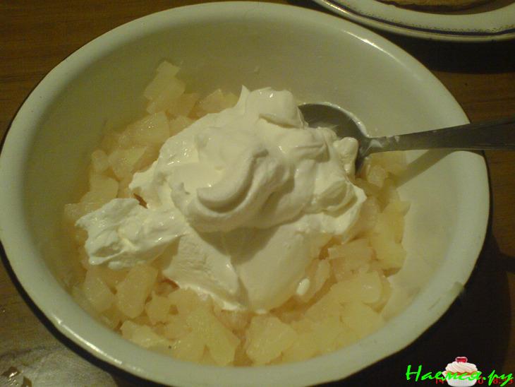 Сырные блины с ананасом Сырные блины с ананасом