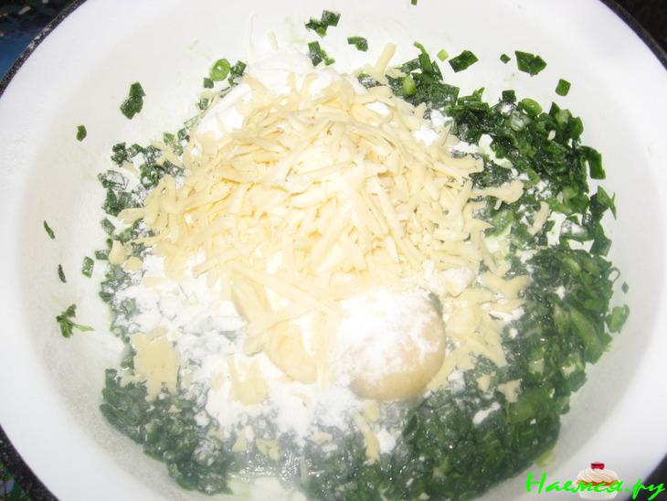 Оладушки из зеленого лука Оладушки из зеленого лука