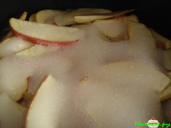 Варенье "Янтарное" - яблочное в карамели с белым шоколадом 