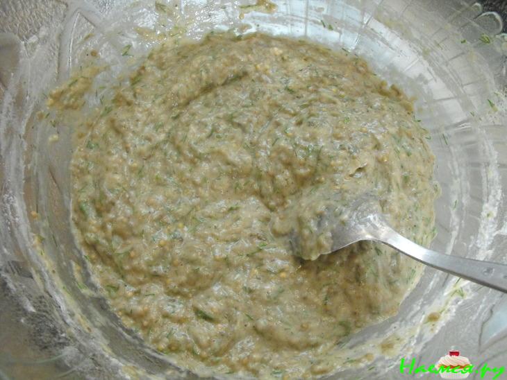 Баклажанные оладьи