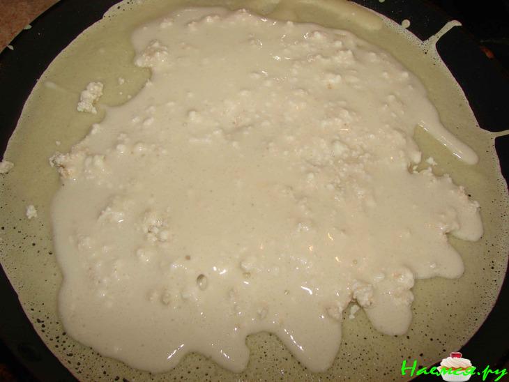 Блины с творожным припёком