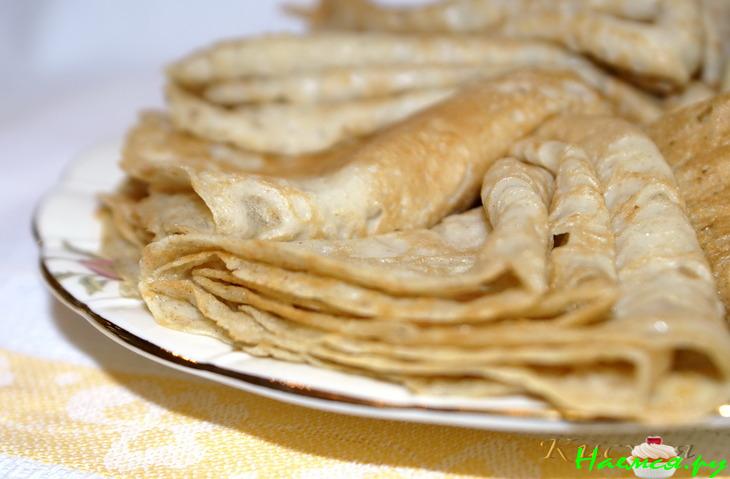 Нежные блинчики с форелью и сливочным кремом