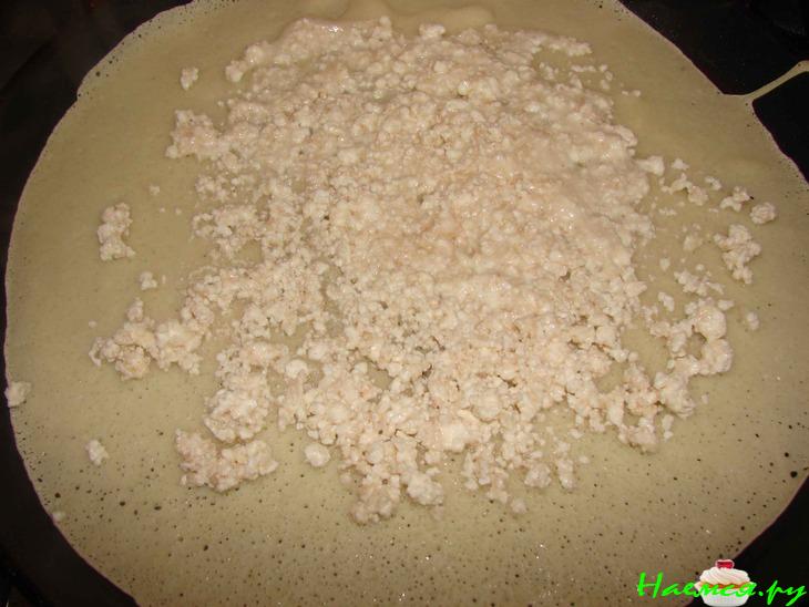 Блины с творожным припёком