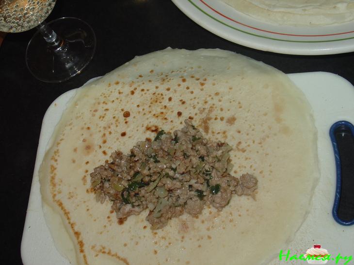 Фаршированныe блинчики в шампиньоновом супчике Фаршированныe блинчики в шампиньоновом супчике