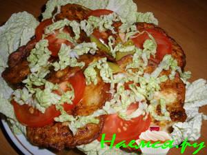 Мини-блинчики из курицы с кабачками