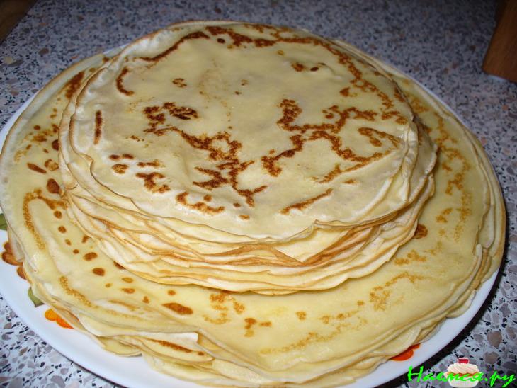 Блинчики нежные на минералке (мой вариант) Блинчики нежные на минералке (мой вариант)