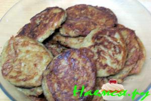 Оладьи из баклажанчиков с сыром