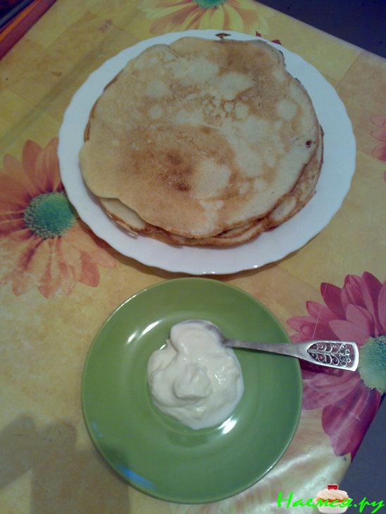 Творожные толстые блины