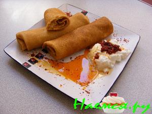 Блины фаршированные лососем