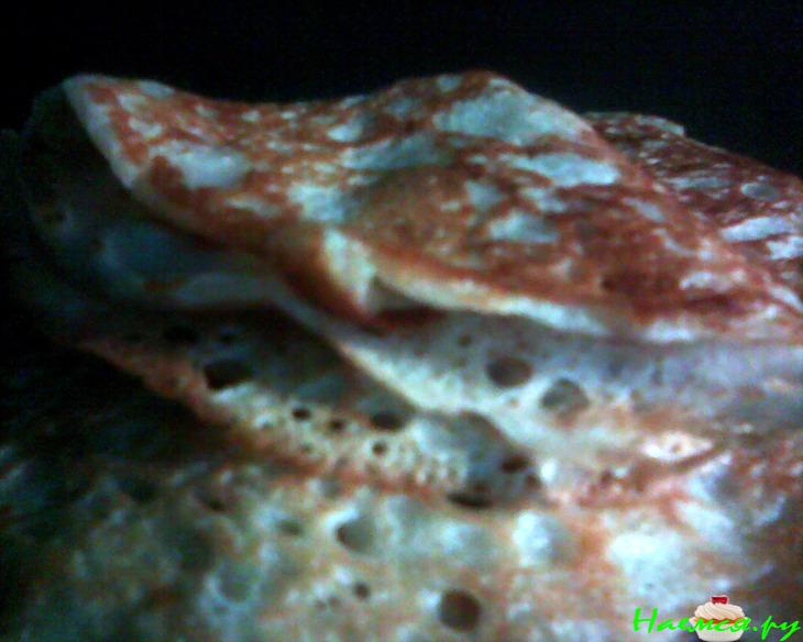 Постные дрожжевые блины Постные дрожжевые блины