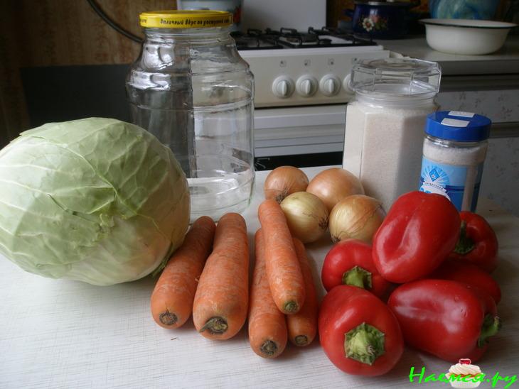 Капустный салат на зиму Капустный салат на зиму