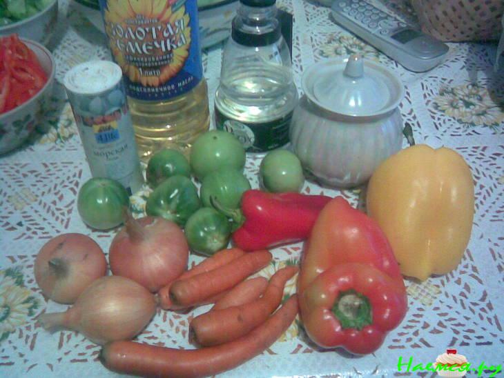 Салат из зеленых помидор Салат из зеленых помидор