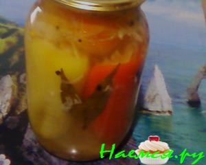 Перец фаршированный в медовом рассоле